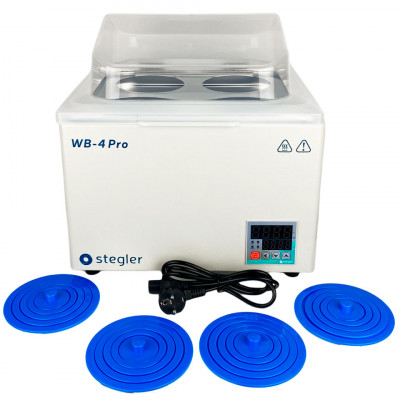 Водяная баня Stegler WB-4 Pro (15 л, Tкомн.+5...100 °С, 4 места) Водяная баня Stegler WB-4 Pro (15 л, Tкомн.+5...100 °С, 4 места)