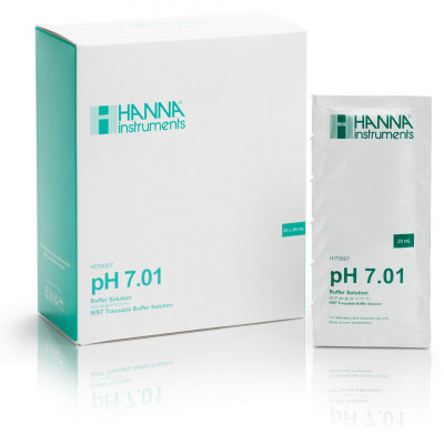 Раствор для калибровки HANNA HI 70007P (рН 7,01; 25х20 мл) Раствор для калибровки HANNA HI 70007P (рН 7,01; 25х20 мл)