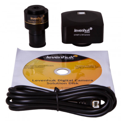 Микроскоп Levenhuk D740T, 5,1 Мпикс, цифровой тринокулярный Микроскоп Levenhuk D740T, 5,1 Мпикс, цифровой тринокулярный