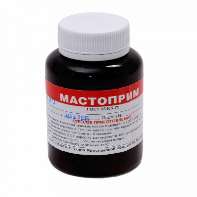 Препарат для определения соматических клеток в молоке Мастоприм-0,1 Препарат для определения соматических клеток в молоке Мастоприм-0,1