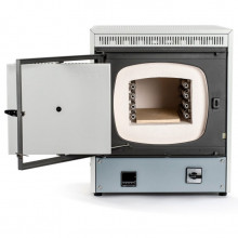 Лабораторная муфельная печь для озоления SNOL 6,7/1300 LSC 21 (до 1300 °C, 6,7 л, камера термоволокно, дверь открывается вбок, программируемый терморегу