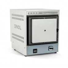 Лабораторная муфельная печь для озоления SNOL 6,7/1300 LSC 21 (до 1300 °C, 6,7 л, камера термоволокно, дверь открывается вбок, программируемый терморегу