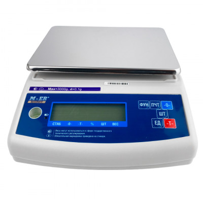 Весы лабораторные MERTECH M-ER 122 ACF-3000.1 ACCURATE LСD (3 кг, 0,1 г, внешняя калибровка) Весы лабораторные MERTECH M-ER 122 ACF-3000.1 ACCURATE LСD (3 кг, 0,1 г, внешняя калибровка)