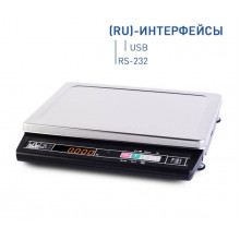 Весы настольные Масса-К МК-15.2-A21 (RU) (6 / 15 кг, 2 / 5 г, внешняя калибровка)